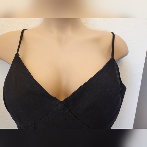 HAUTE FOX Black Lace-Up Mini Dress Plus Size - Picture 2 of 12